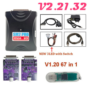 SM2 PRO J2534 VCI Pcm flash Auto ECU Programmierer 67 in 1 Mit Dongle Ecu Programmier werkzeugen Mit V1.20 und 1.21 Dongle