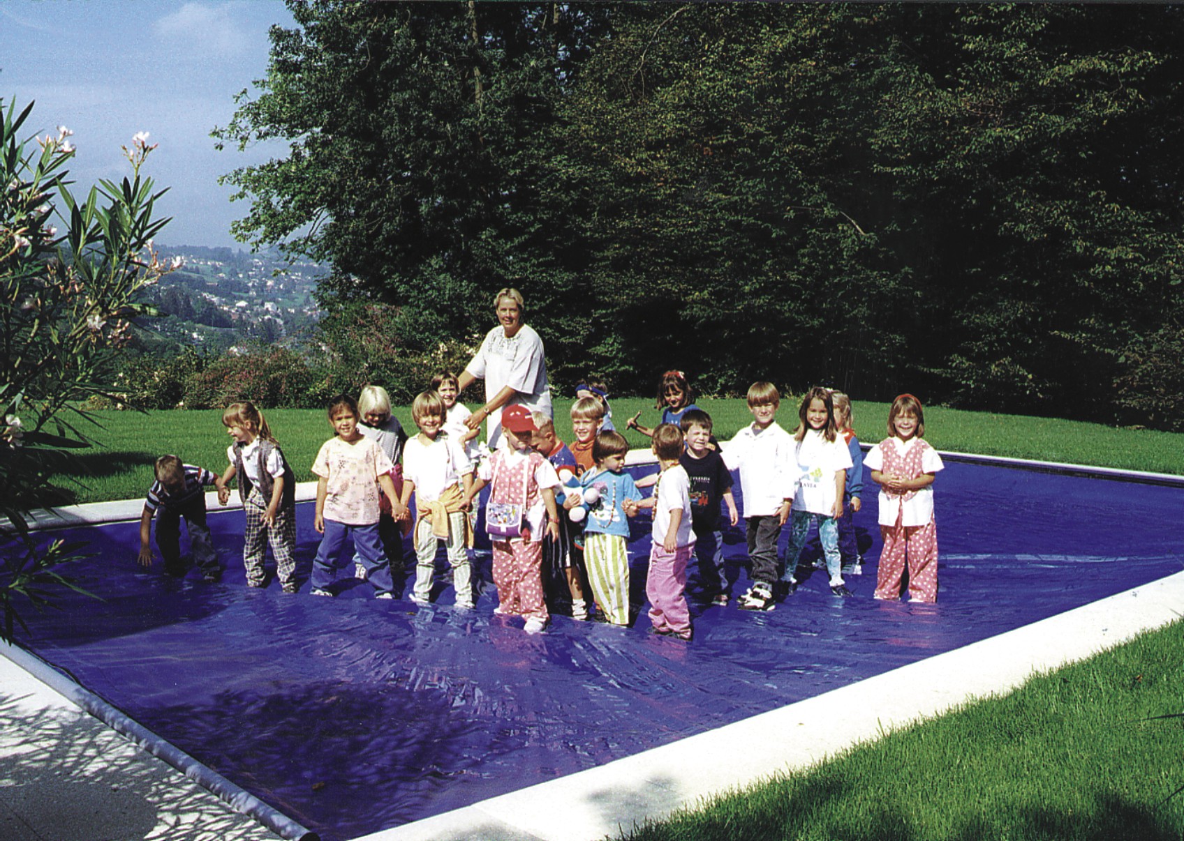 Cubierta de piscina DE SEGURIDAD DE PVC