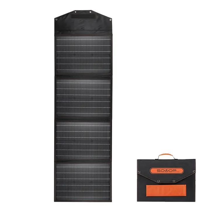 Panneau solaire monocristallin, pliable, de haute qualité, Portable, avec une nouvelle efficacité, 100 w, vente en gros