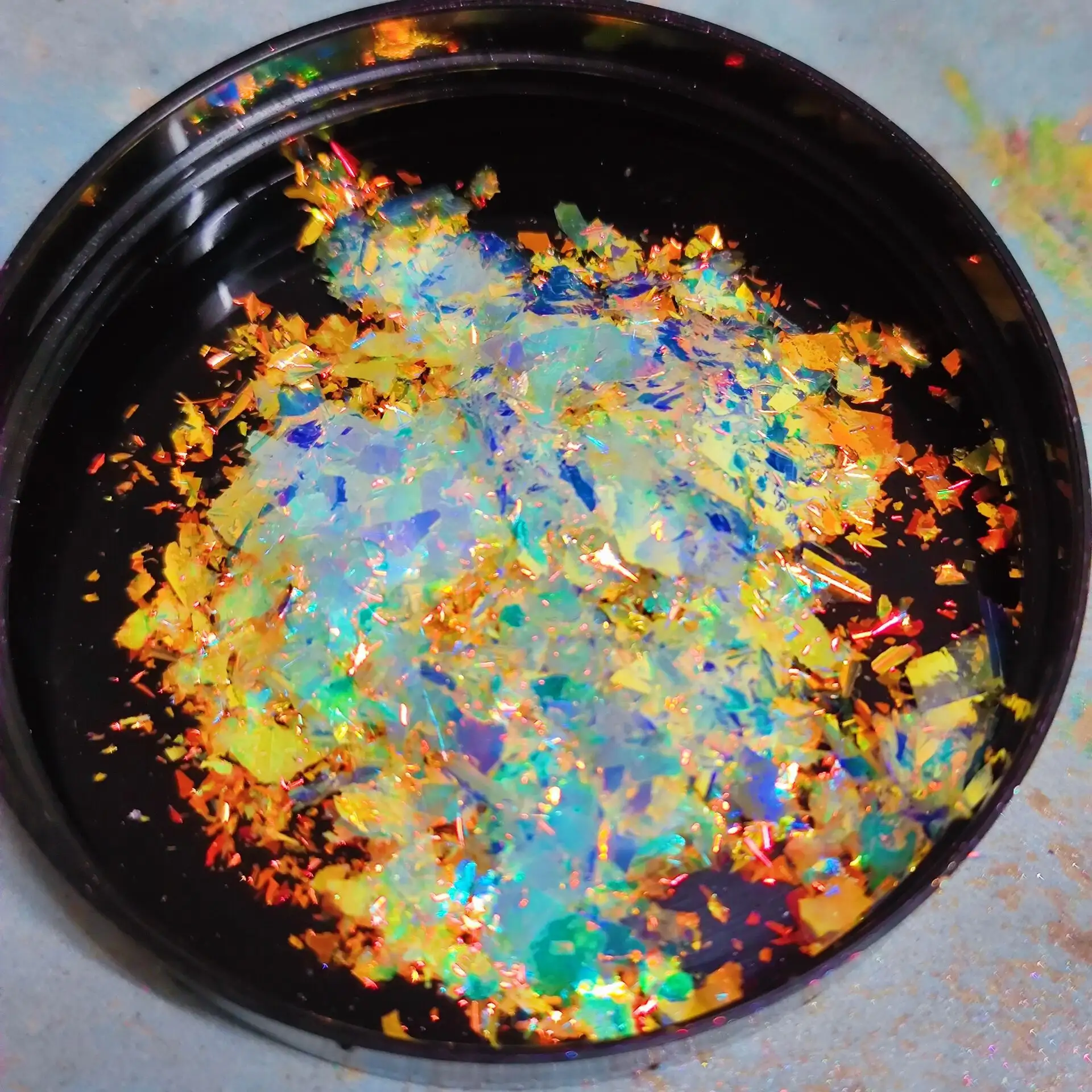 Intense Opal Aurora Chrome chameleon flakes For Nail Art