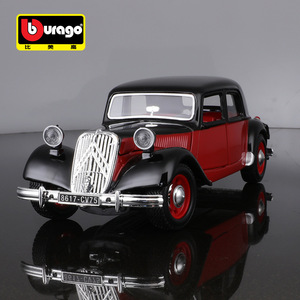 売れ筋ブラーゴ1:24 1938シトロエン15CVTAクラシックカーオープンドアシミュレーション合金車モデル1:24ダイキャストおもちゃ車