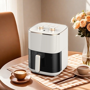 Electric Small Air Fryer With <strong>Temperature</strong> <strong>Control</strong>, <strong>Timer</strong>, Auto Shut-Off, Non-Stick Frying Tray - Product Image 4