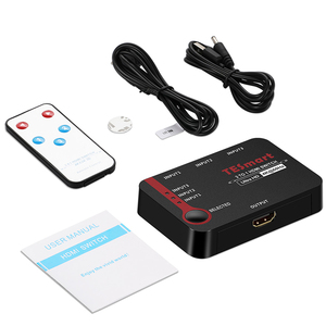 TESmart-conmutador HDMI de entrada 3 y salida 1, interruptor de detección automática HDCP 2,2 HDR EDID 4K60Hz HDMI