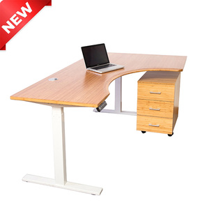 Mesa de altura ajustable eléctrica de carga de 100KG, escritorio de pie para sentarse, marco de mesa eléctrico de pie con motor dual - Product Image 1