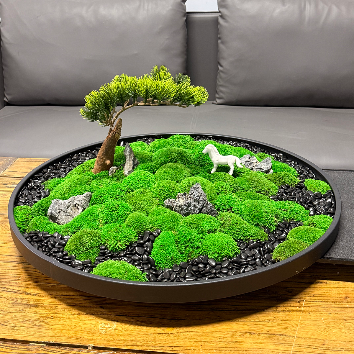 Décoration de la maison de la mousse préservée