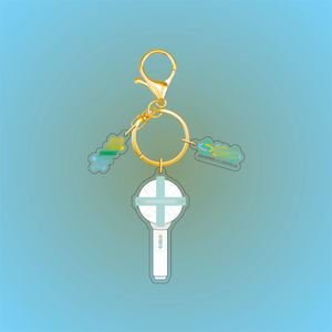 批发钥匙扣亚克力热卖Kpop欢呼灯设计塑料钥匙扣纪念品