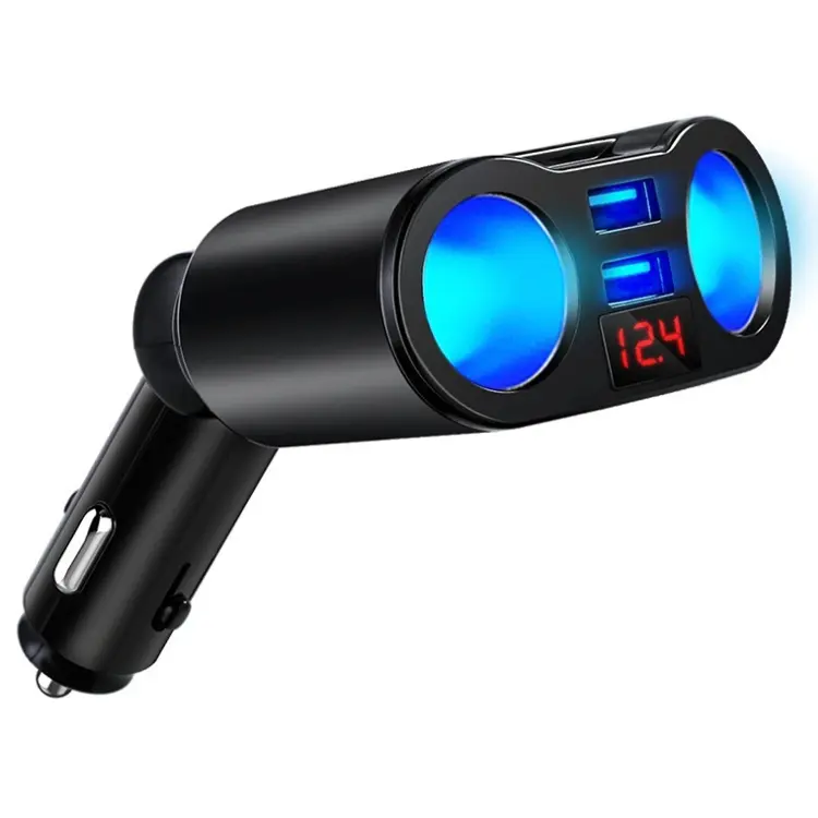 4in1 USB Car Charger 3.1A Dual USB Port Car Cigarette Lighter