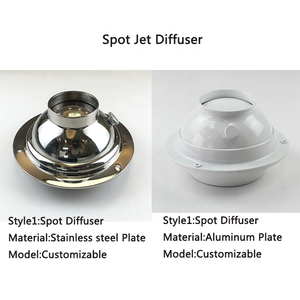 Stainless Steel Air Conditioner <strong>Diffuser</strong> Round Adjustable Ball Jet Air <strong>Nozzle</strong> Spot Air <strong>Diffuser</strong> - Product Image 4