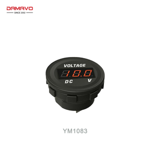 DAMAVO Custom 12V AC Car Ammeter Red Blue Display Waterproof Voltmeter and Ammeter <strong>Indicator</strong> with Stereo <strong>Function</strong> - Product Image 3