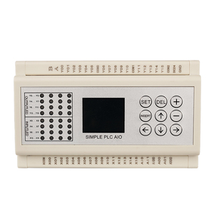 Huaqingjun 16-in 16-out uscita a Transistor PLC 2AI 2AO 0-10V uscite a impulsi DC24V facile programmabile PLC per servomotori - Product Image 1