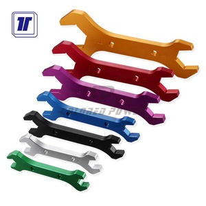 高性能铝阳极氧化套件7件双端软管端一个扳手扳手套装 - Product Image 1