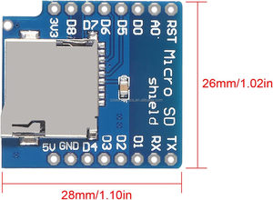 SD Card Shield D1 Mini TF <strong>WiFi</strong> <strong>ESP8266</strong> Compatible for WeMos D1 Mini TF Card <strong>Module</strong> - Product Image 4