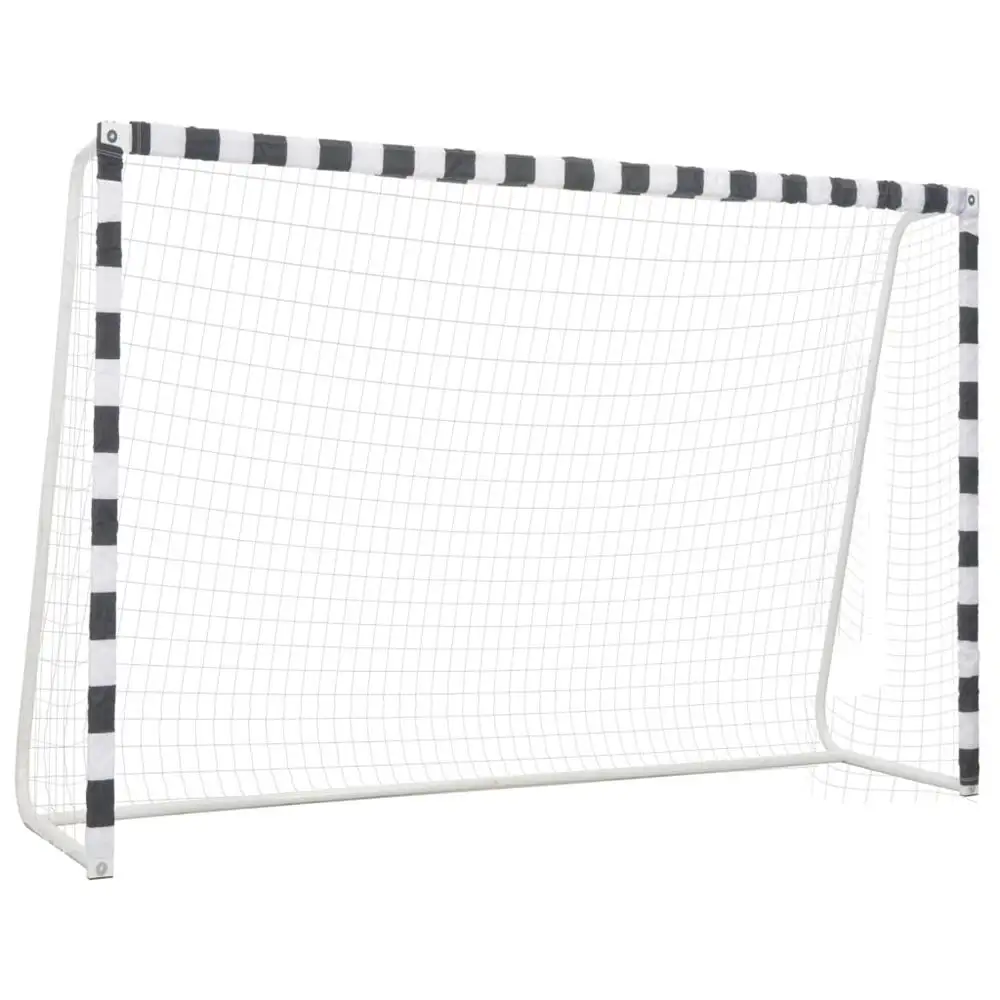 Soccer Goal with Checkered Goal Frame Posts for Youth Practice and Training