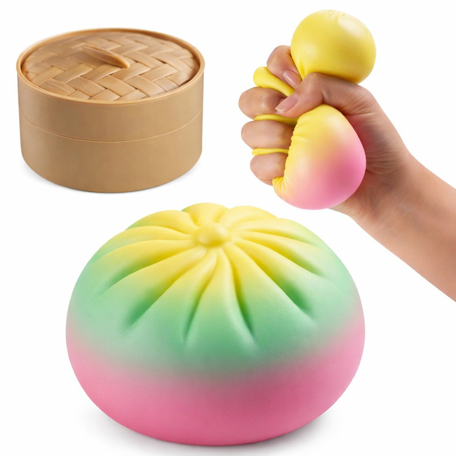 Gradiente de polvo verde amarillo-1pc