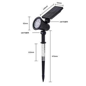 RGB Spotlights Lawn Led Outdoor Waterproof Courtyard Garden Solar <strong>Light</strong> <strong>Motion</strong> <strong>Detection</strong> <strong>Sensor</strong> - Product Image 5