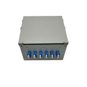 Fiber Optic DIN Rail 12 24 fibers Optical Fiber Terminal Box SC LC <strong>FC</strong> ST Indoor Wall Mount <strong>Enclosure</strong>