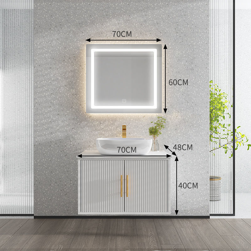 0.7m rock plate intelligent square mirror