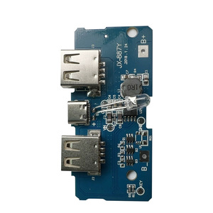 YXW 3.7V至5V 2A升压模块双USB充电电路板，用于18650锂电池移动电源主板DIY - Product Image 2