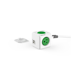 Enchufe americano Universal de EE. UU., protección contra sobretensiones, enchufe de extensión de tira de cubo multifuncional de escritorio con puertos USB, 4 alimentaciones - Product Image 3