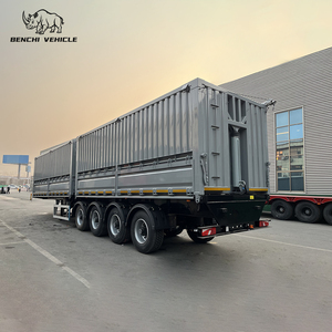 Transporting Mining/Stone/<strong>Grain</strong>/Crop/Bean/Dry Good/<strong>Bulk</strong> Cargo Self-<strong>Unloading</strong> <strong>Grain</strong> Truck Belt <strong>Conveyor</strong> Dump Semi Trailer