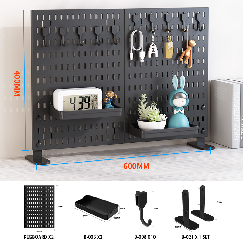 Ensemble de bureau vertical 5 noir