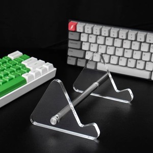 3 Tiers Display Keyboard Holder Transparent Acrylic Keyboard Stand <strong>Computer</strong> Mechanical Keyboard Rack Storage Detachable Holder - Product Image 4