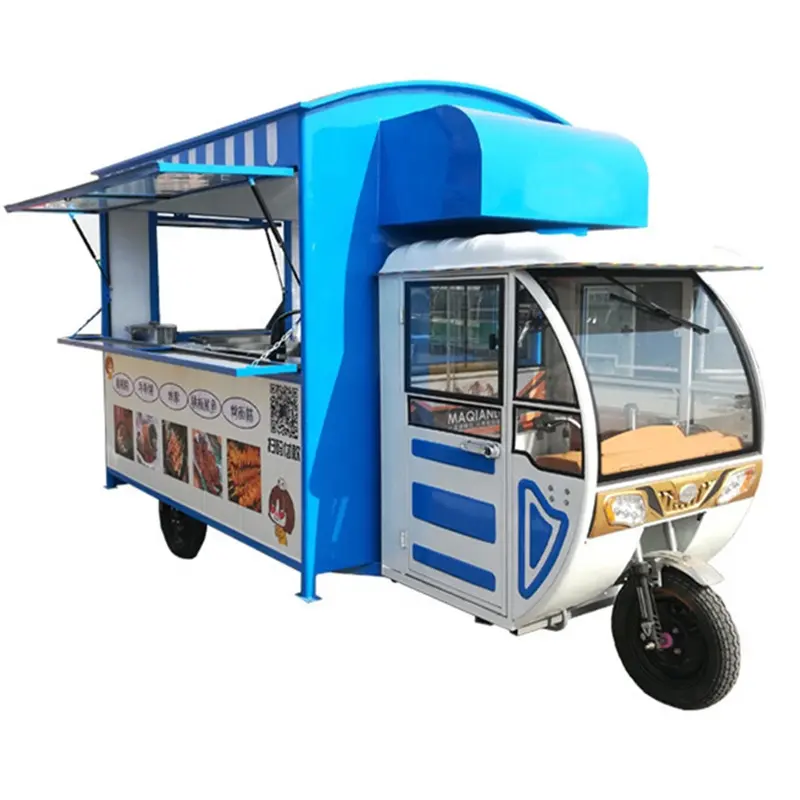 Elettrico ristorazione mobile auto in vendita veloce mobile vassoio di cibo cibo auto