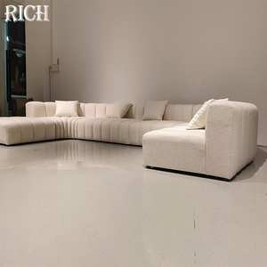 <span class=keywords><strong>Sofa</strong></span> sudut Putih bentuk U dengan Modular minimalis modis terlaris untuk rumah Villa ruang tamu Hotel aula acara - Product Image 5