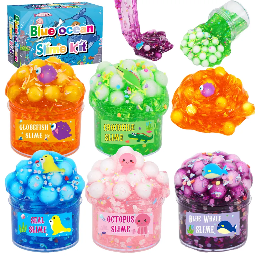 LZY954 vendita calda Kit educativo Slime che fa Kit melma di argilla polimerica melma per bambini