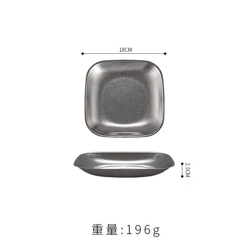 assiette carrée de 18 cm