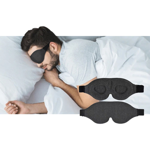 Arka ve yan uyuyan için uyku maskesi 100% blok dışarı işık göz maskesi 3D gece körü körüne uyku Ultralight seyahat göz kapağı - Product Image 2