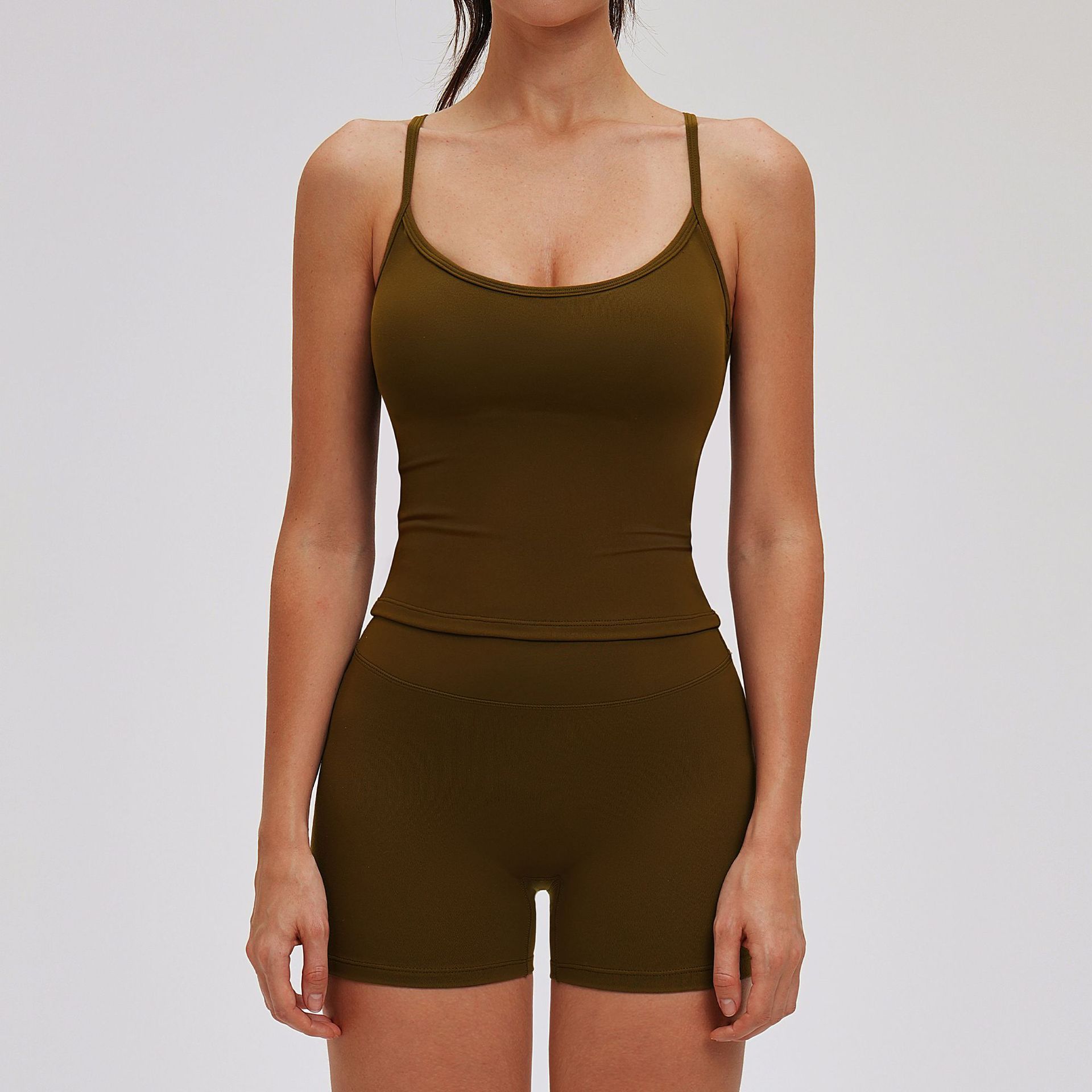 Coffee Vest-2+shorts