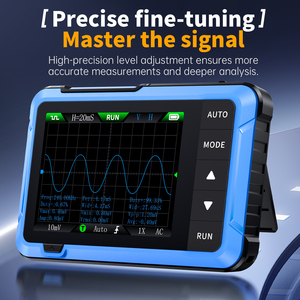 Fnirsi เครื่องออสซิลโลสโคปแบบพกพาขนาดเล็ก DSO510แบบ2-in-1เครื่องมือซ่อมอิเล็กทรอนิกส์พร้อมแบนด์วิธ48มิลลิเซคอน/วินาที10MHz