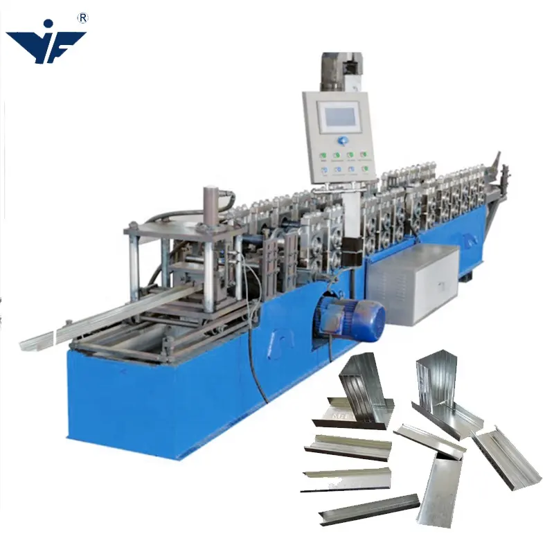 Máquina de fabricación de rollos de quilla ligera de aluminio de paneles de yeso