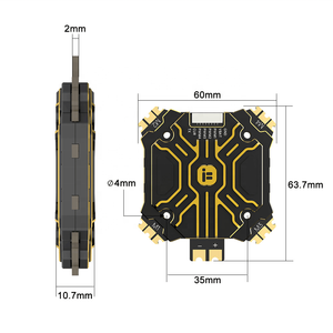 IFlight BLITZ E80 PRO 4in1 ESC 2-8S LIPO CNC şap kapak için uzun menzilli RC FPV yarış Drone UAV İha çerçeve uçak DIY - Product Image 3