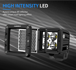 AURORA Patent 2 inç LED 40W kare 12/36V traktör kamyon LED spot sürüş işık Atv 4WD araba Offroad madencilik LED çalışma ışığı - Product Image 2
