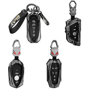 Toptan çinko alaşım deri araba anahtarı durum kapak için MG ZS HS EV MG5 MG6 EZS EHS Roewe RX5 I5 I6 RX3 Keyless anahtarsız aksesuarları - Product Image 2