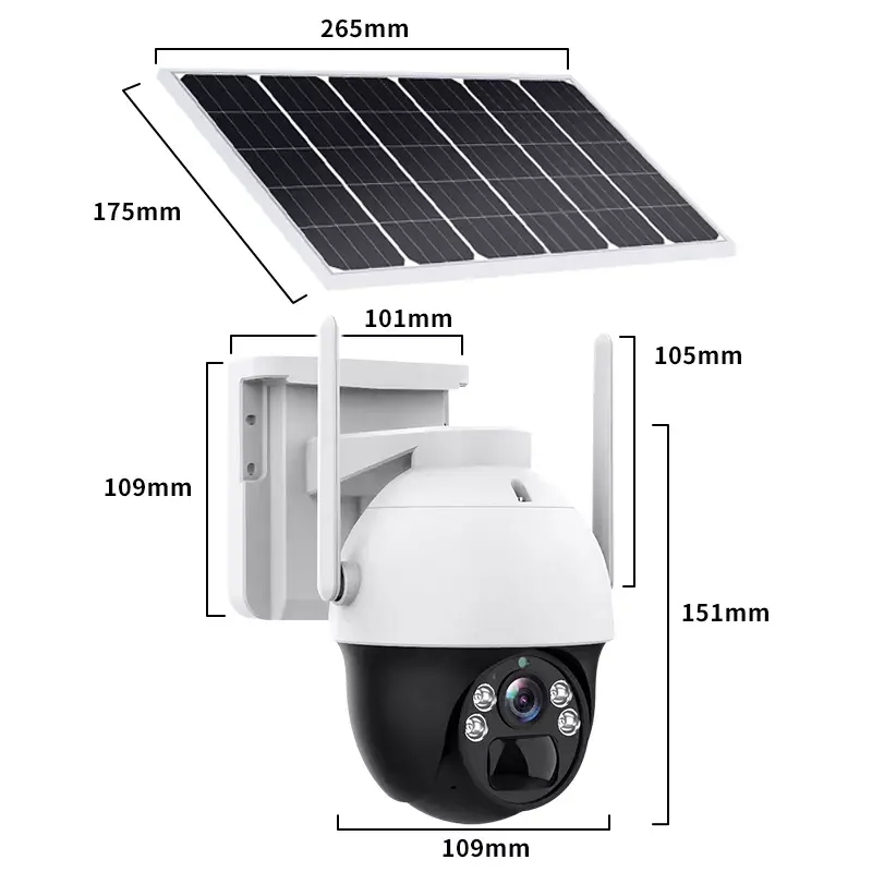 Sıcak satış Sunisee 3MP güvenlik Tapo ev sistemi H.265 Video açık güneş gözetleme ve Ip kablosuz kamera