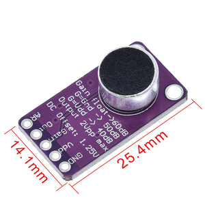 MAX9814 microfono AGC modulo amplificatore scheda Auto controllo guadagno per Arduino attacco programmabile e rapporto di rilascio basso THD - Product Image 5