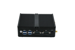Ordenador industrial integrado más popular sin ventilador con tres pantallas, servidor Win10 2 Dual Lan N100 Box - Product Image 2