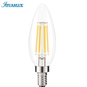3 Days Fast Delivery C35 <strong>E14</strong> Decorative <strong>Led</strong> Bulb Light 4w 470lm 2700k Clear Glass <strong>Led</strong> Filament Bulb for Home - Product Image 1