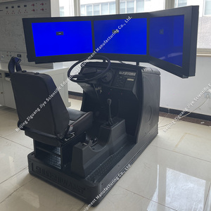 High Quality and Low-Priced Driver <strong>Simulation</strong> Trainer Three Screen Car Driving Simulator