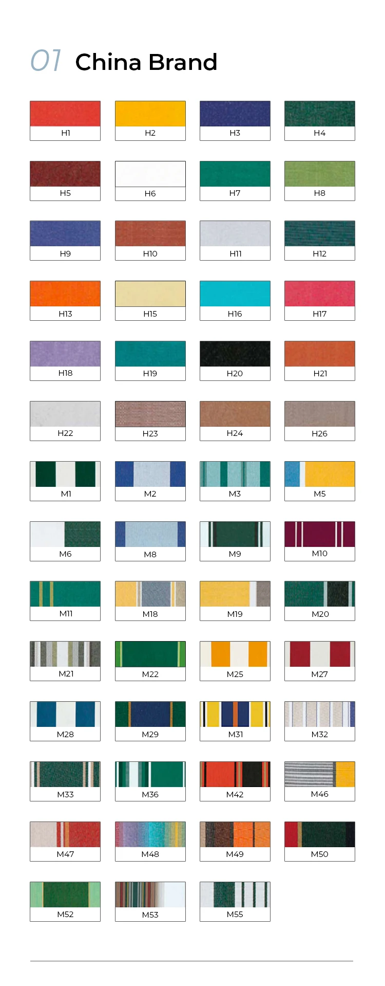 Marca China Color de Tela