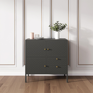 Thiết kế mới giao diện điều khiển tự chọn góc hiện đại sideboard tự chọn Bảng Tủ kim loại Parsons sideboards tủ với ngăn kéo và cửa ra vào - Product Image 1