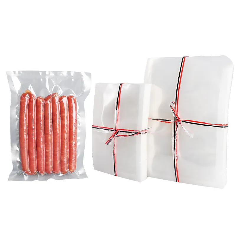 Transparente Heißsiegel-Nylon-Vakuum-Plastiktüte in Lebensmittel qualität Fischfutter-Verpackungs beutel Vakuum-Tiefkühl-Aufbewahrung verpackungs beutel
