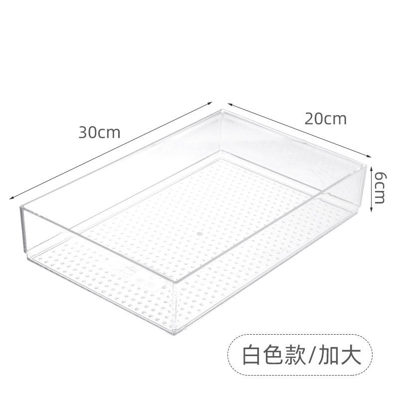 PS carré transparent grande taille 30*20*6cm