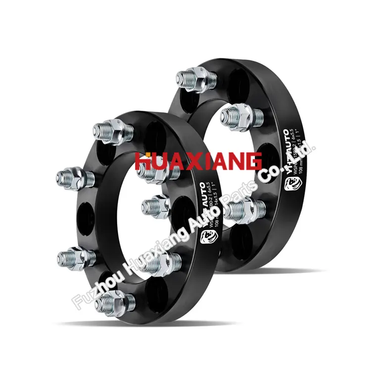 4x110 a 4x115 | 12x1.5 | 1 "", preto | 74 (2 unidades) espaçador de roda para ATV Kawasaki