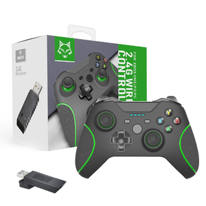 จอยเกม Xbox One ไร้สาย,จอยสติ๊กในตัวการสั่นสะเทือนแบบคู่2.4GHZ เข้ากันได้กับ Xbox One/PS3 Doubleshock Dropship - Product Image 5