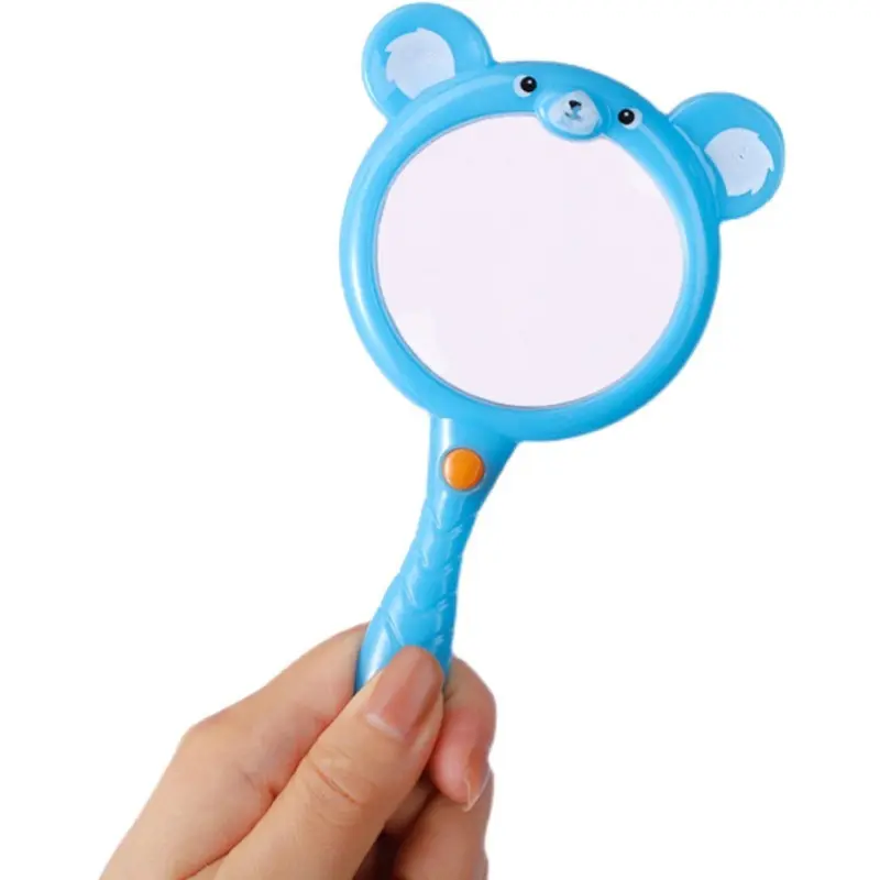 Bijia 60Mm Cầm Tay Magnifying Thủy Tinh Đầy Màu Sắc Nhựa Đồ Chơi Magnifier Cho Trẻ Em Đọc Sách 5 Màu Sắc