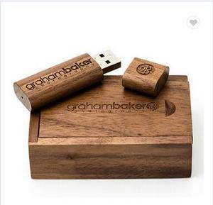 Оптовая продажа, самый дешевый деревянный USB-ключ, флеш-накопитель, подарок, деревянный USB 3,0 U-диск, карта памяти с коробкой - Product Image 3